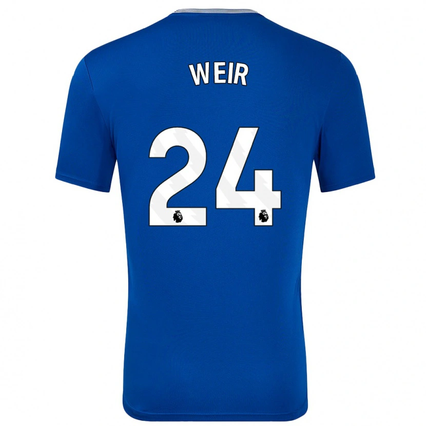 Danxen Niño Camiseta Kenzie Weir #24 Azul Con 1ª Equipación 2024/25 La Camisa