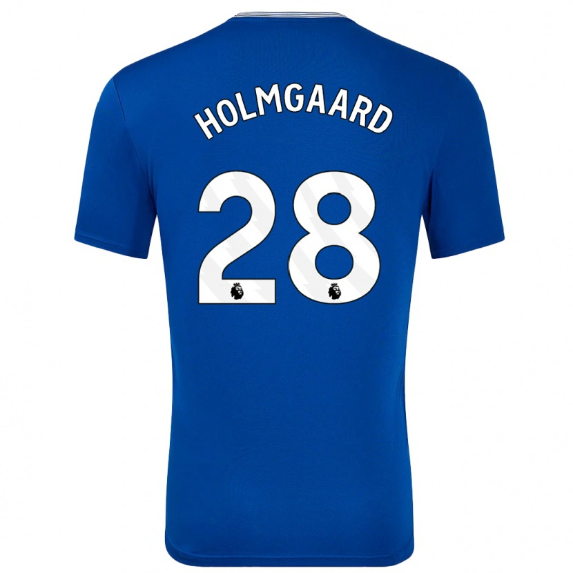 Danxen Niño Camiseta Karen Holmgaard #28 Azul Con 1ª Equipación 2024/25 La Camisa