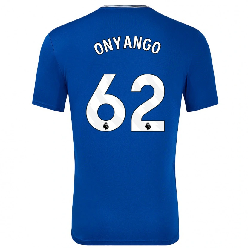 Danxen Niño Camiseta Tyler Onyango #62 Azul Con 1ª Equipación 2024/25 La Camisa