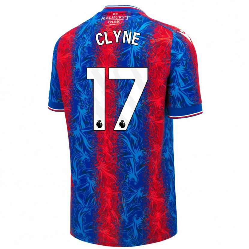 Danxen Niño Camiseta Nathaniel Clyne #17 Rayas Rojas Y Azules 1ª Equipación 2024/25 La Camisa