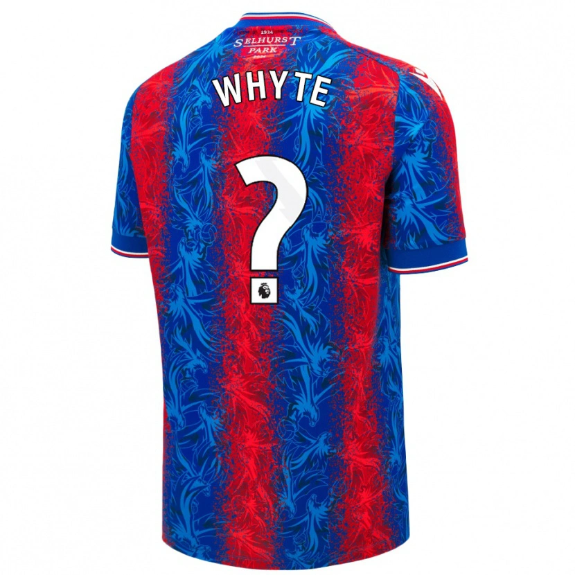 Danxen Niño Camiseta Tyler Whyte #0 Rayas Rojas Y Azules 1ª Equipación 2024/25 La Camisa