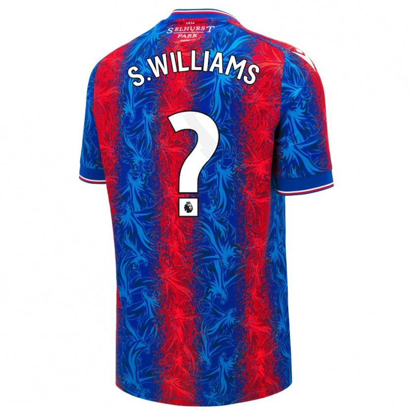 Danxen Niño Camiseta Seb Williams #0 Rayas Rojas Y Azules 1ª Equipación 2024/25 La Camisa