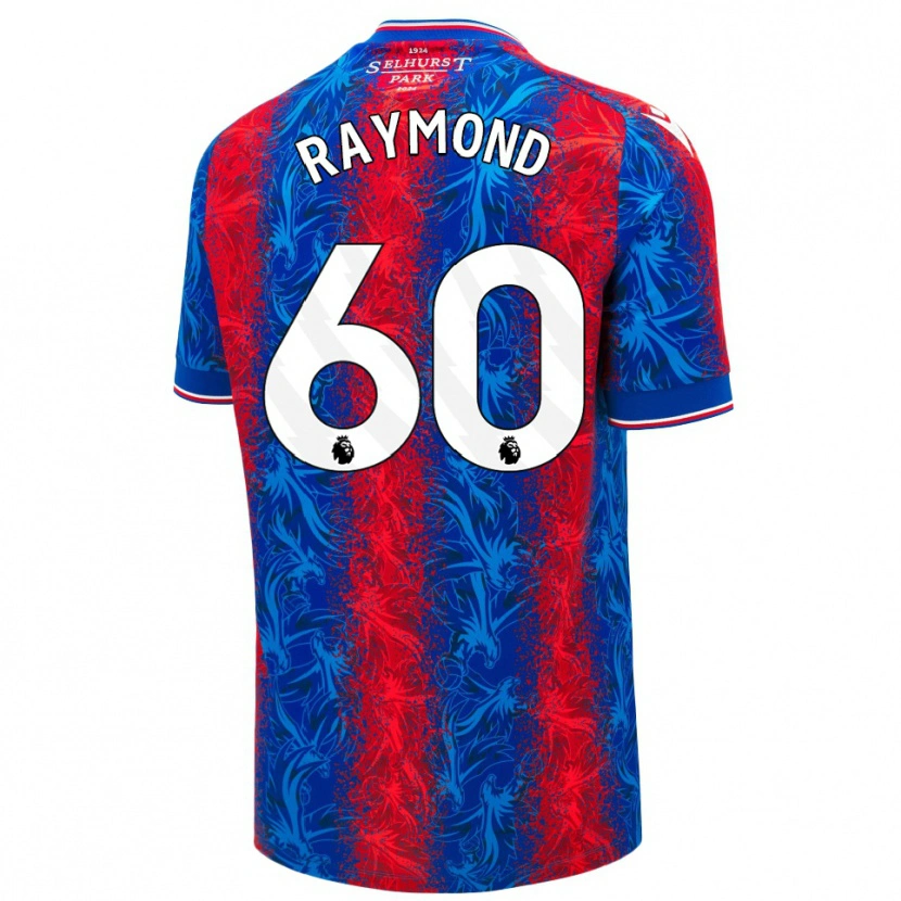 Danxen Niño Camiseta Jadan Raymond #60 Rayas Rojas Y Azules 1ª Equipación 2024/25 La Camisa