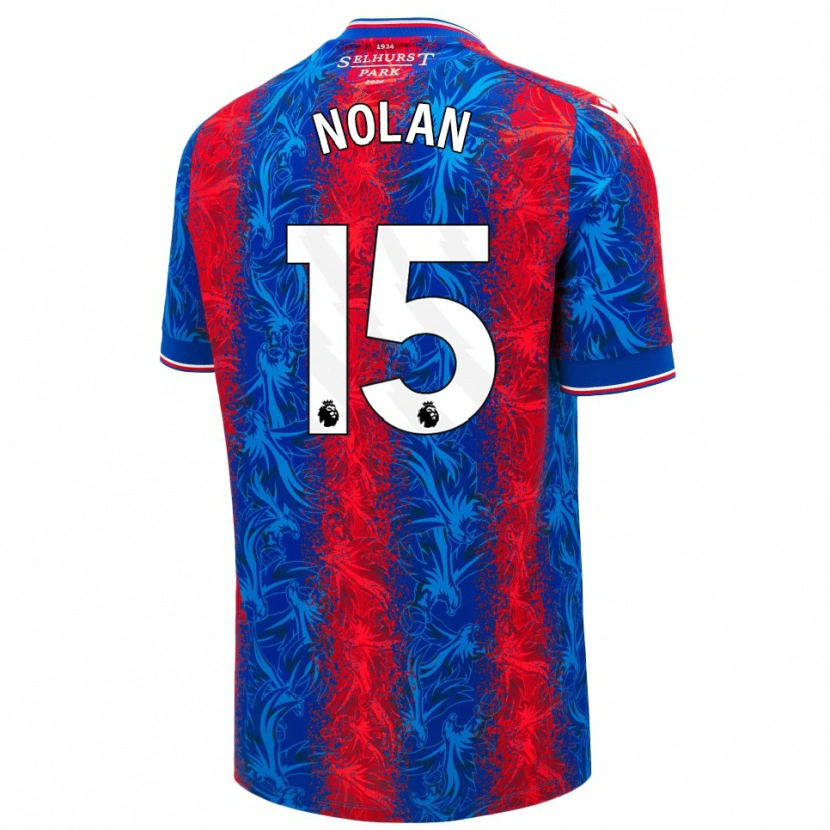 Danxen Niño Camiseta Hayley Nolan #15 Rayas Rojas Y Azules 1ª Equipación 2024/25 La Camisa