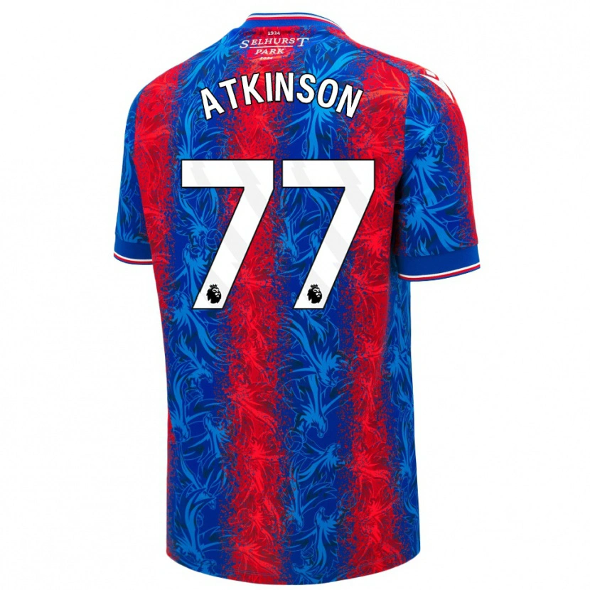 Danxen Niño Camiseta Isibeal Atkinson #77 Rayas Rojas Y Azules 1ª Equipación 2024/25 La Camisa