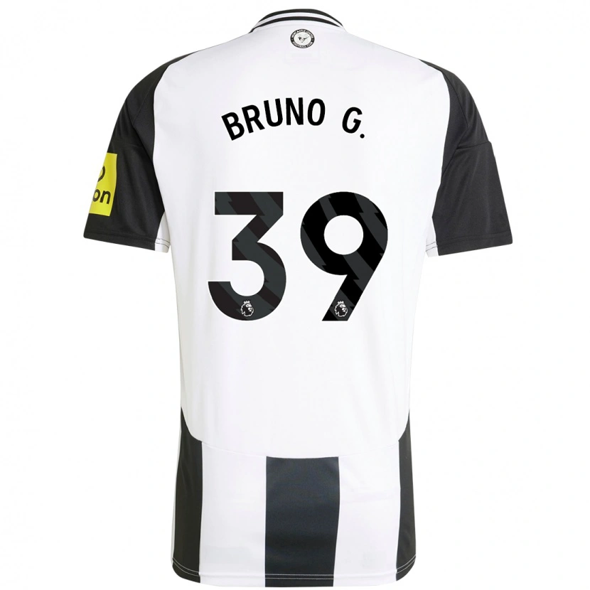 Danxen Niño Camiseta Bruno Guimarães #39 Blanco Negro 1ª Equipación 2024/25 La Camisa