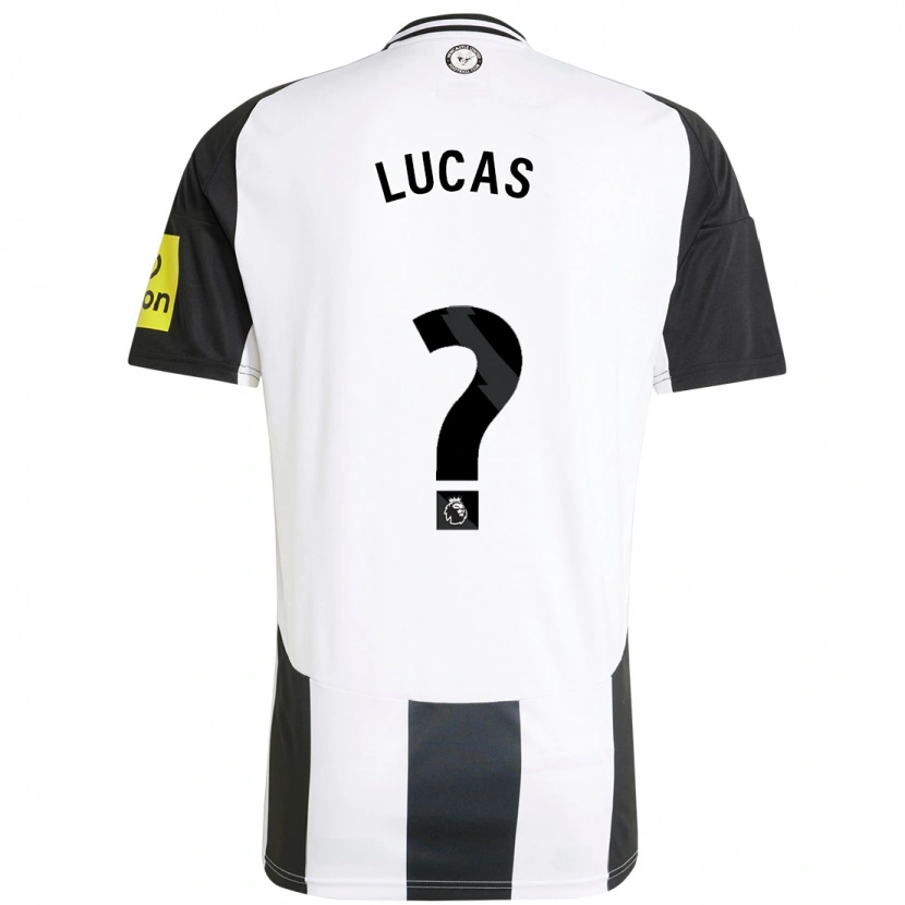 Danxen Niño Camiseta Kayden Lucas #0 Blanco Negro 1ª Equipación 2024/25 La Camisa