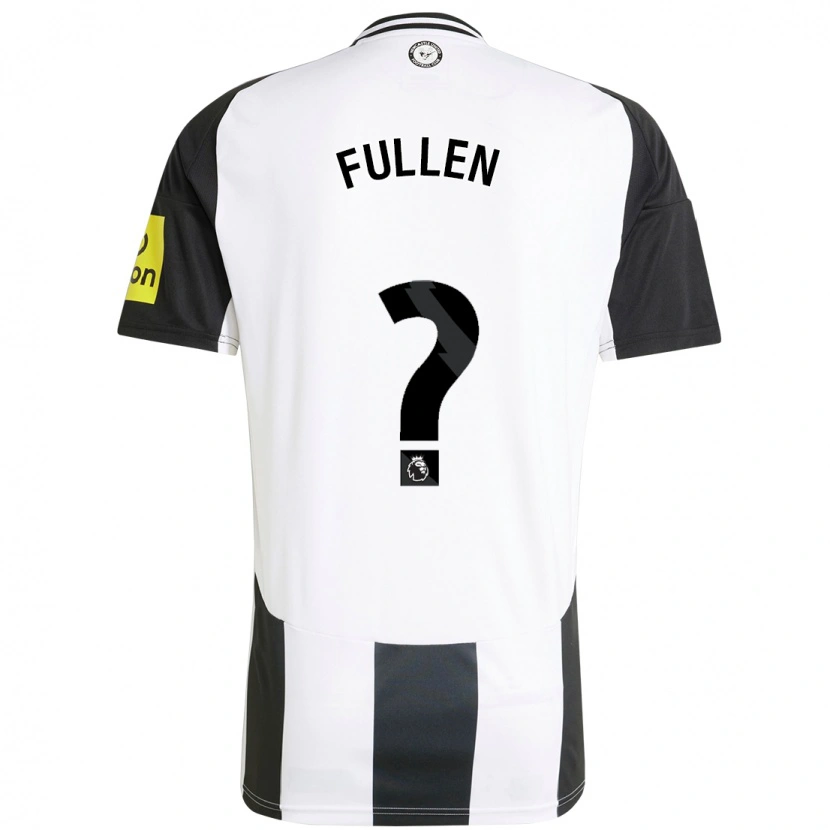 Danxen Niño Camiseta Ethan Fullen #0 Blanco Negro 1ª Equipación 2024/25 La Camisa