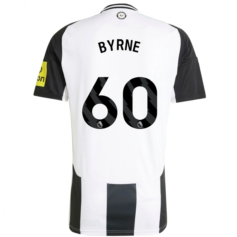 Danxen Niño Camiseta Reece Byrne #60 Blanco Negro 1ª Equipación 2024/25 La Camisa