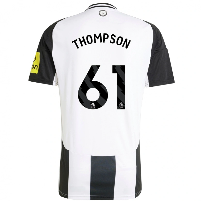 Danxen Niño Camiseta Max Thompson #61 Blanco Negro 1ª Equipación 2024/25 La Camisa