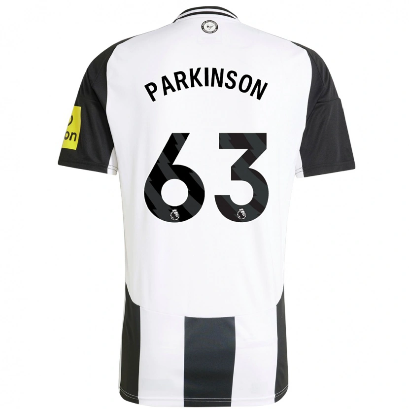 Danxen Niño Camiseta Ben Parkinson #63 Blanco Negro 1ª Equipación 2024/25 La Camisa