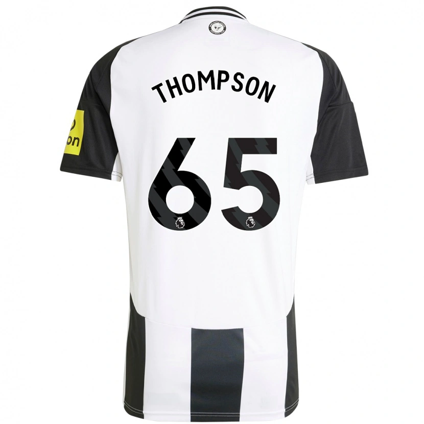 Danxen Niño Camiseta Ciaran Thompson #65 Blanco Negro 1ª Equipación 2024/25 La Camisa