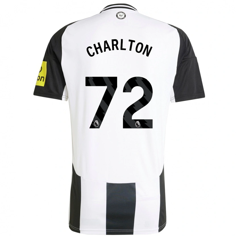 Danxen Niño Camiseta Dylan Charlton #72 Blanco Negro 1ª Equipación 2024/25 La Camisa