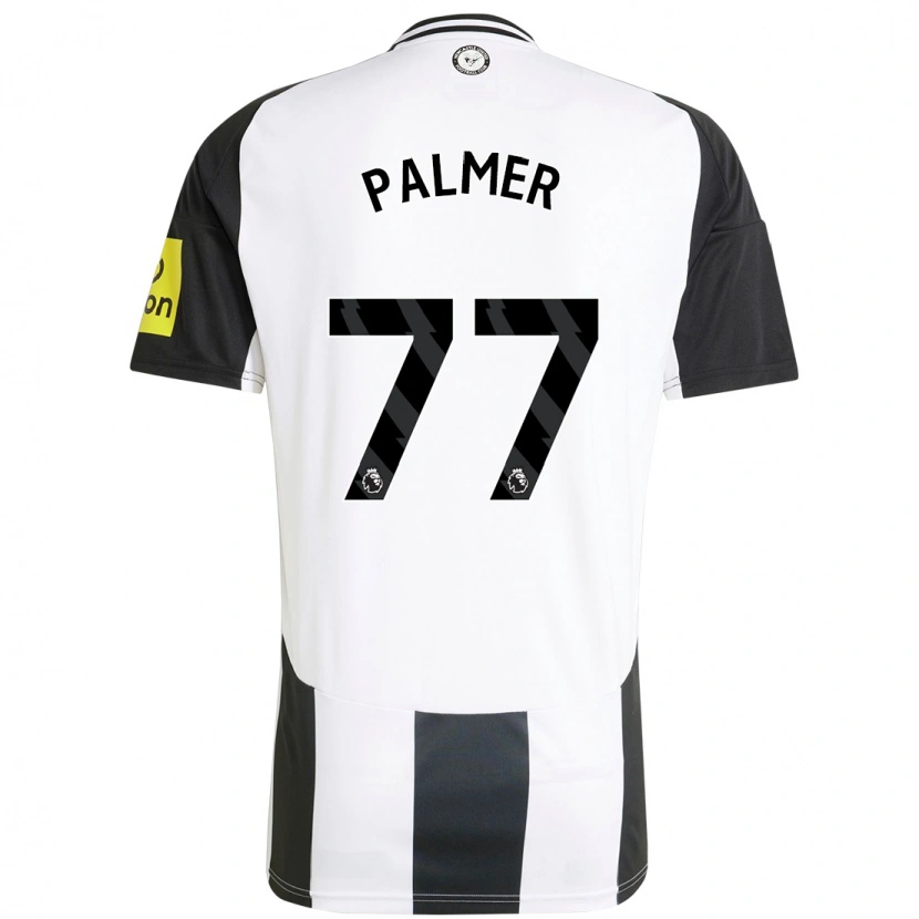 Danxen Niño Camiseta Darren Palmer #77 Blanco Negro 1ª Equipación 2024/25 La Camisa