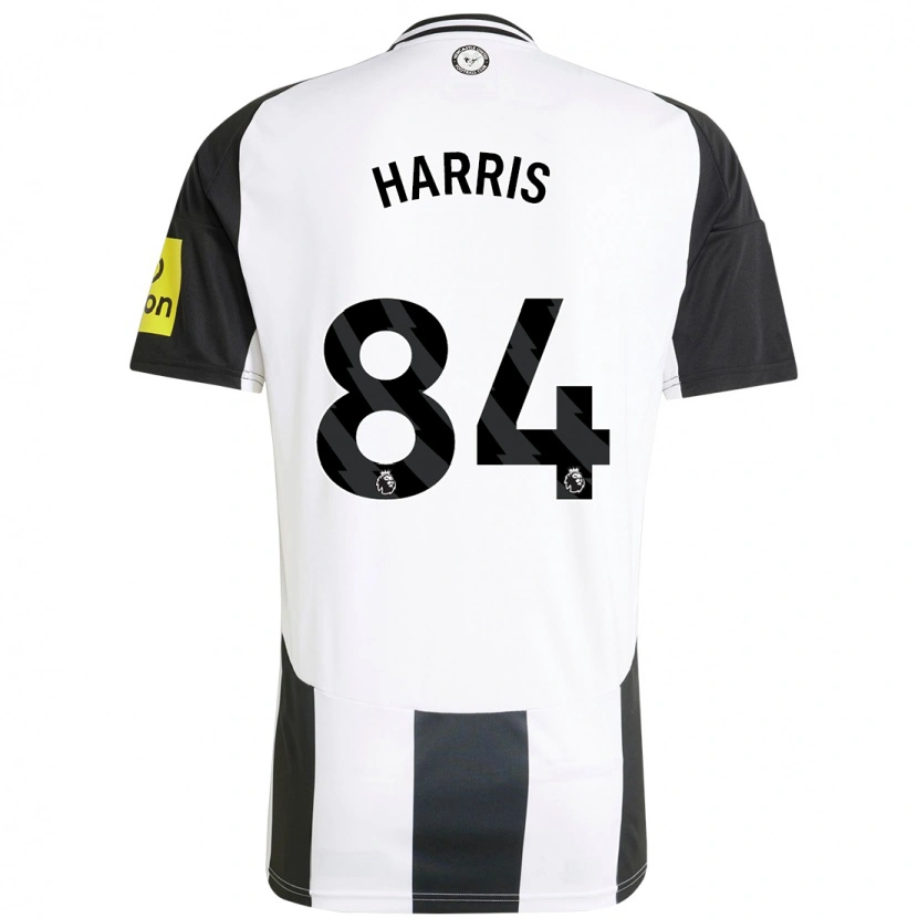 Danxen Niño Camiseta Aidan Harris #84 Blanco Negro 1ª Equipación 2024/25 La Camisa