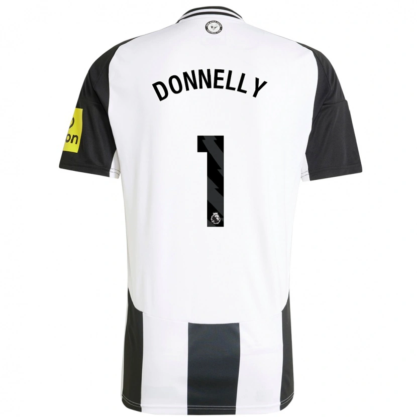 Danxen Niño Camiseta Grace Donnelly #1 Blanco Negro 1ª Equipación 2024/25 La Camisa