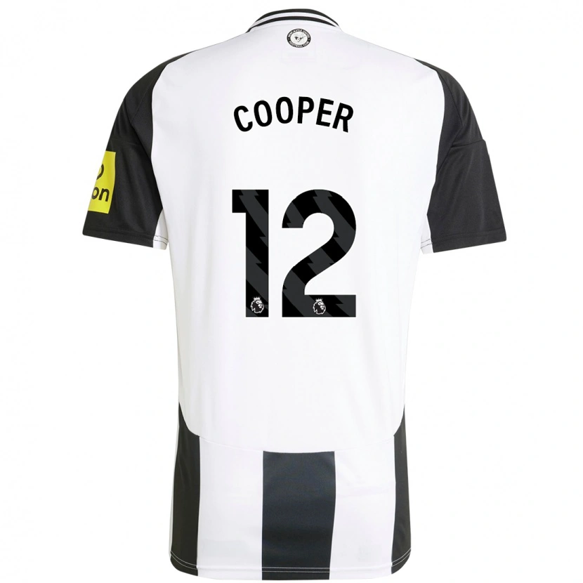 Danxen Niño Camiseta Deanna Cooper #12 Blanco Negro 1ª Equipación 2024/25 La Camisa