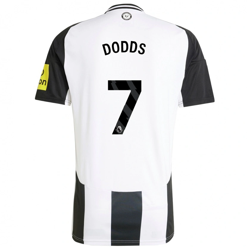 Danxen Niño Camiseta Tyler Dodds #7 Blanco Negro 1ª Equipación 2024/25 La Camisa