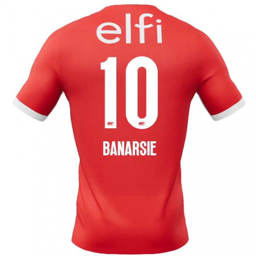 Danxen Niño Camiseta Amy Banarsie #10 Rojo Blanco 1ª Equipación 2024/25 La Camisa