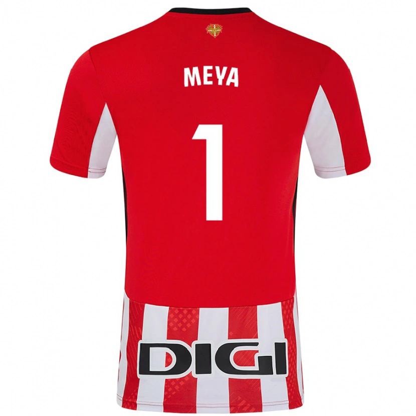 Danxen Niño Camiseta Aina Meya Bellot #1 Rojo Blanco 1ª Equipación 2024/25 La Camisa