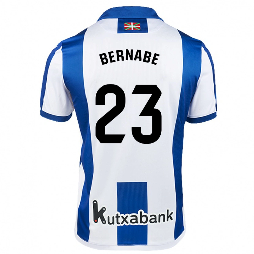 Danxen Niño Camiseta Alejandra Bernabé De Santiago #23 Blanco Azul 1ª Equipación 2024/25 La Camisa