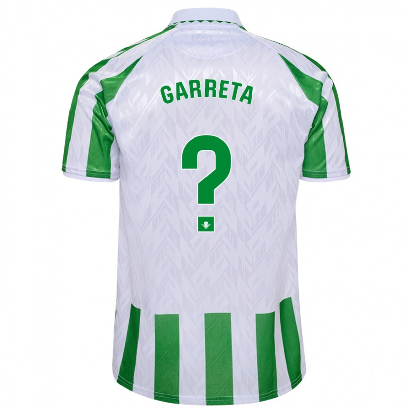 Danxen Niño Camiseta Félix Garreta #0 Verde Rayas Blancas 1ª Equipación 2024/25 La Camisa