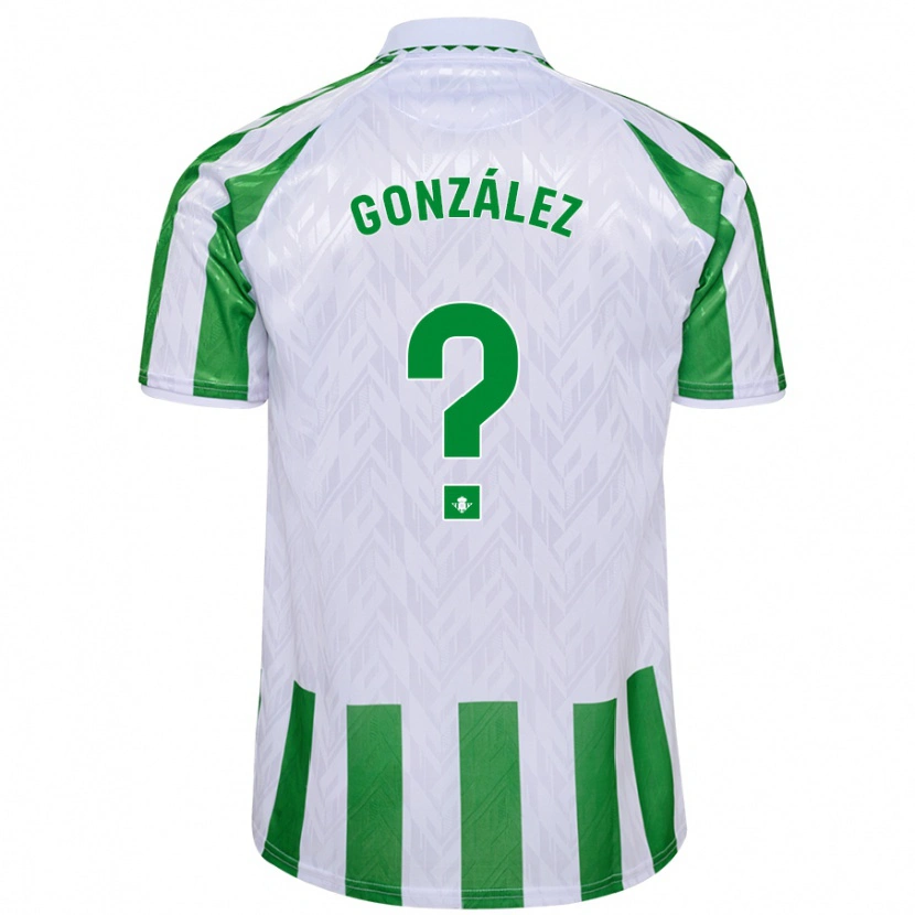 Danxen Niño Camiseta Manu González #0 Verde Rayas Blancas 1ª Equipación 2024/25 La Camisa