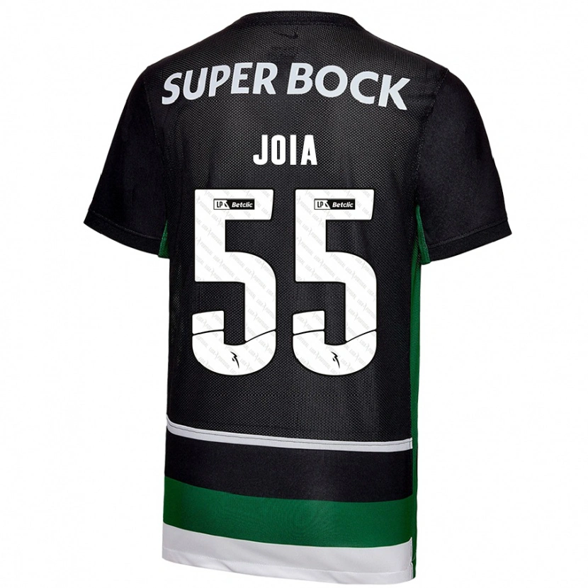 Danxen Niño Camiseta Carolina Joia #55 Negro Blanco Verde 1ª Equipación 2024/25 La Camisa