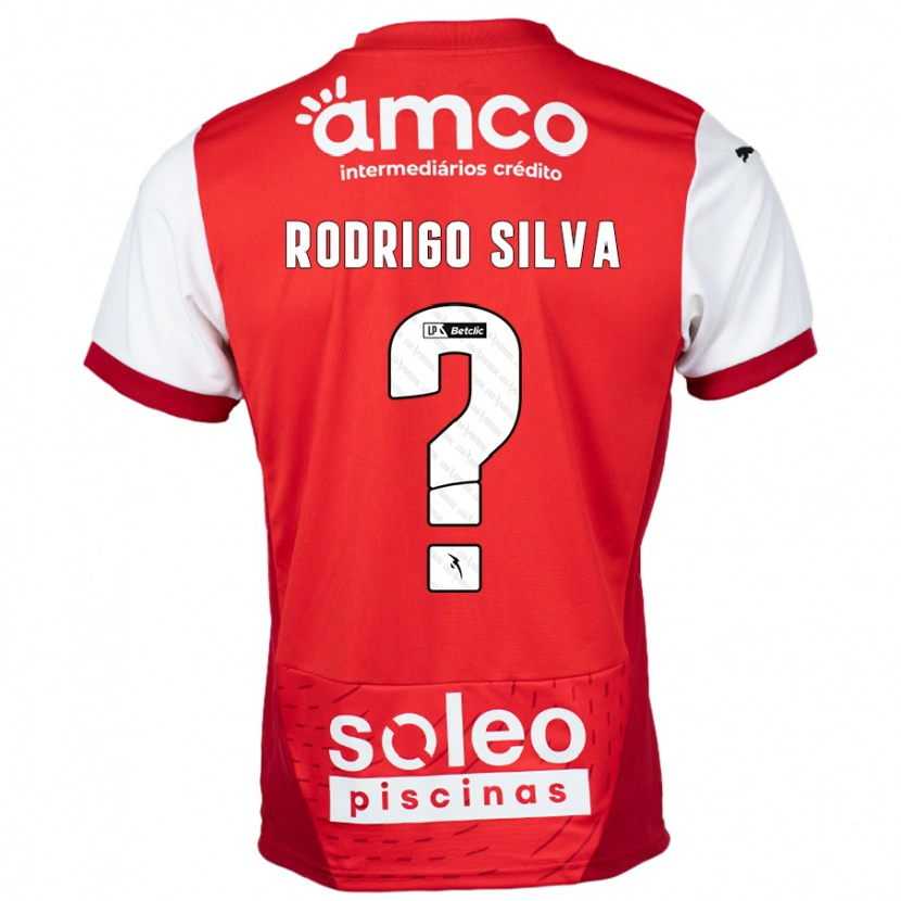 Danxen Niño Camiseta Rodrigo Silva #0 Rojo Blanco 1ª Equipación 2024/25 La Camisa