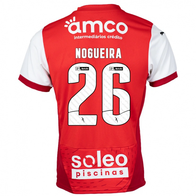 Danxen Niño Camiseta Ana Nogueira #26 Rojo Blanco 1ª Equipación 2024/25 La Camisa