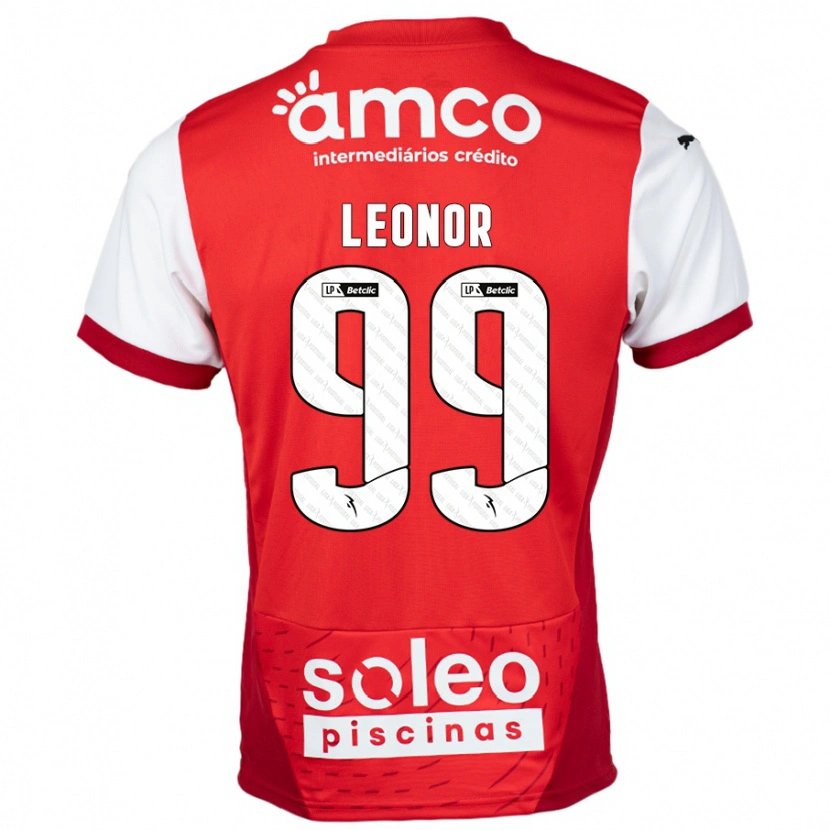 Danxen Niño Camiseta Maria Leonor #99 Rojo Blanco 1ª Equipación 2024/25 La Camisa