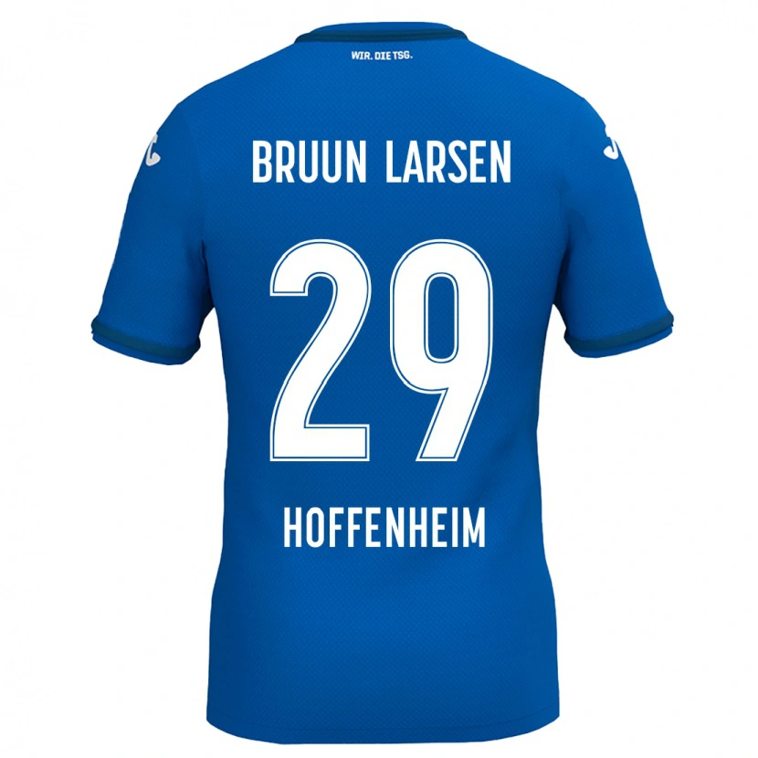 Danxen Niño Camiseta Jacob Bruun Larsen #29 Azul Real 1ª Equipación 2024/25 La Camisa