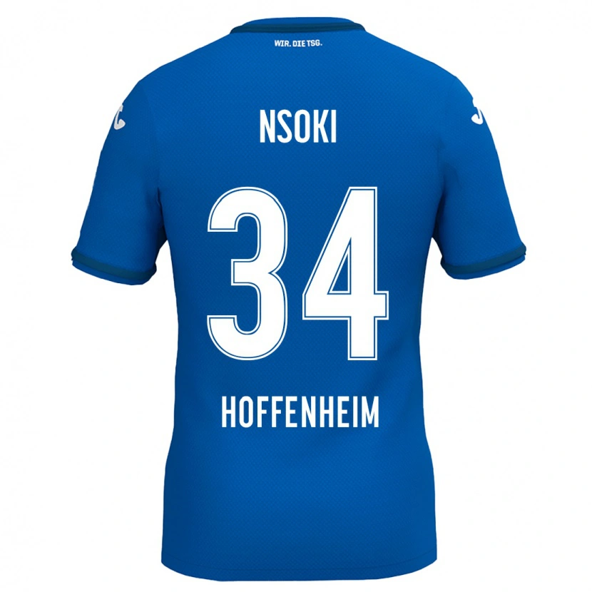 Danxen Niño Camiseta Stanley Nsoki #34 Azul Real 1ª Equipación 2024/25 La Camisa