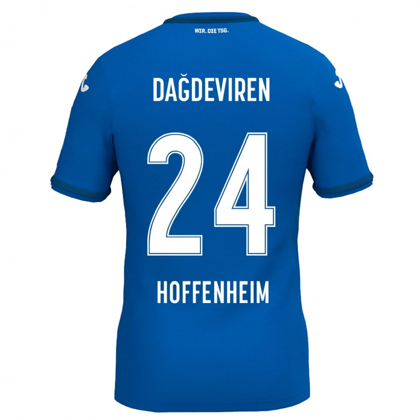 Danxen Niño Camiseta Diren Dağdeviren #24 Azul Real 1ª Equipación 2024/25 La Camisa