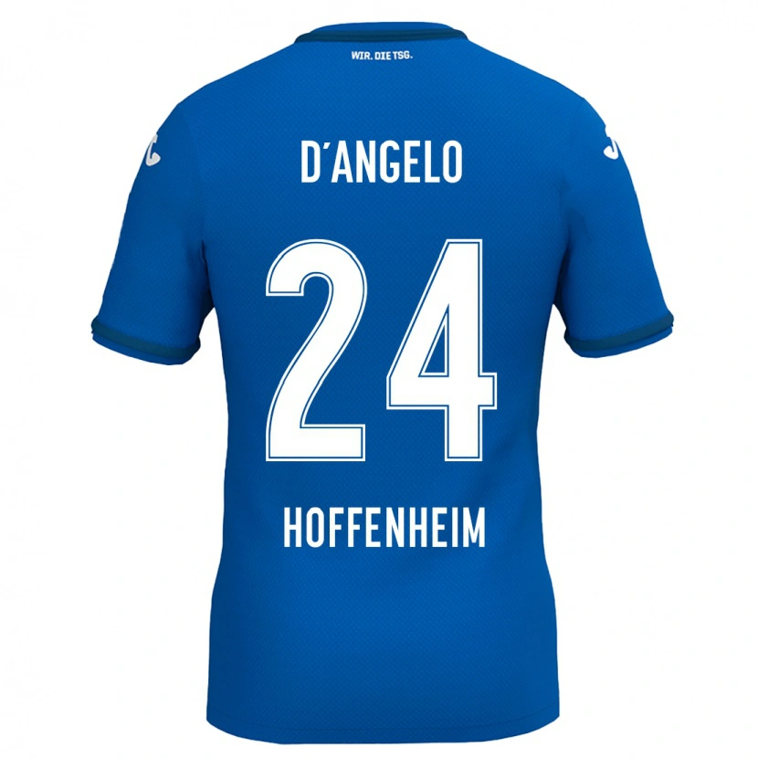 Danxen Niño Camiseta Chiara D'angelo #24 Azul Real 1ª Equipación 2024/25 La Camisa