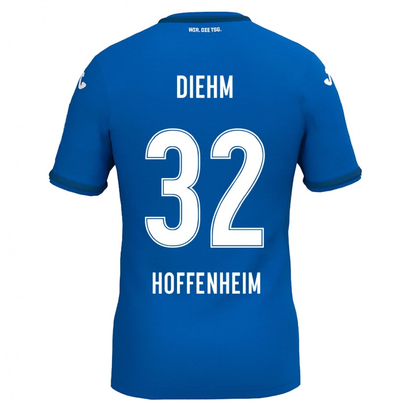 Danxen Niño Camiseta Vanessa Diehm #32 Azul Real 1ª Equipación 2024/25 La Camisa