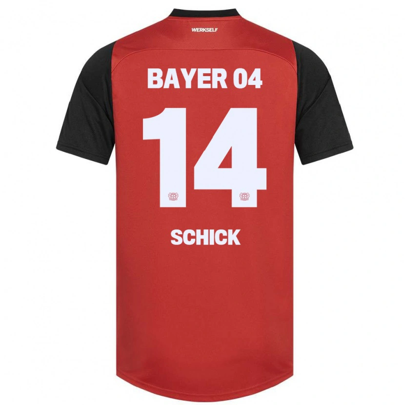 Danxen Niño Camiseta Patrik Schick #14 Rojo Negro 1ª Equipación 2024/25 La Camisa