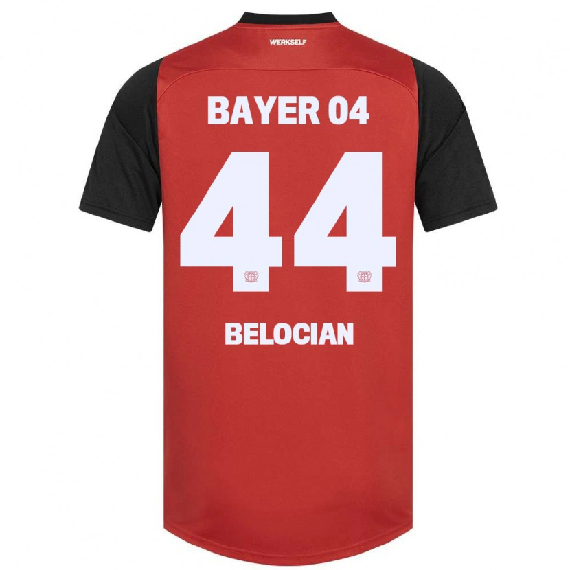 Danxen Niño Camiseta Jeanuël Belocian #44 Rojo Negro 1ª Equipación 2024/25 La Camisa