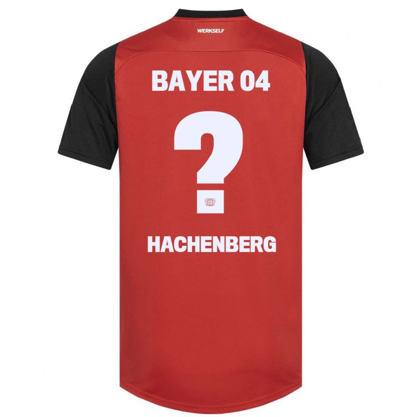 Danxen Niño Camiseta Merlin Hachenberg #0 Rojo Negro 1ª Equipación 2024/25 La Camisa