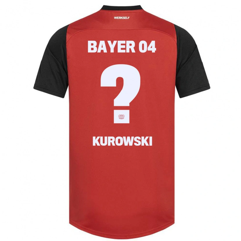 Danxen Niño Camiseta Julien Kurowski #0 Rojo Negro 1ª Equipación 2024/25 La Camisa