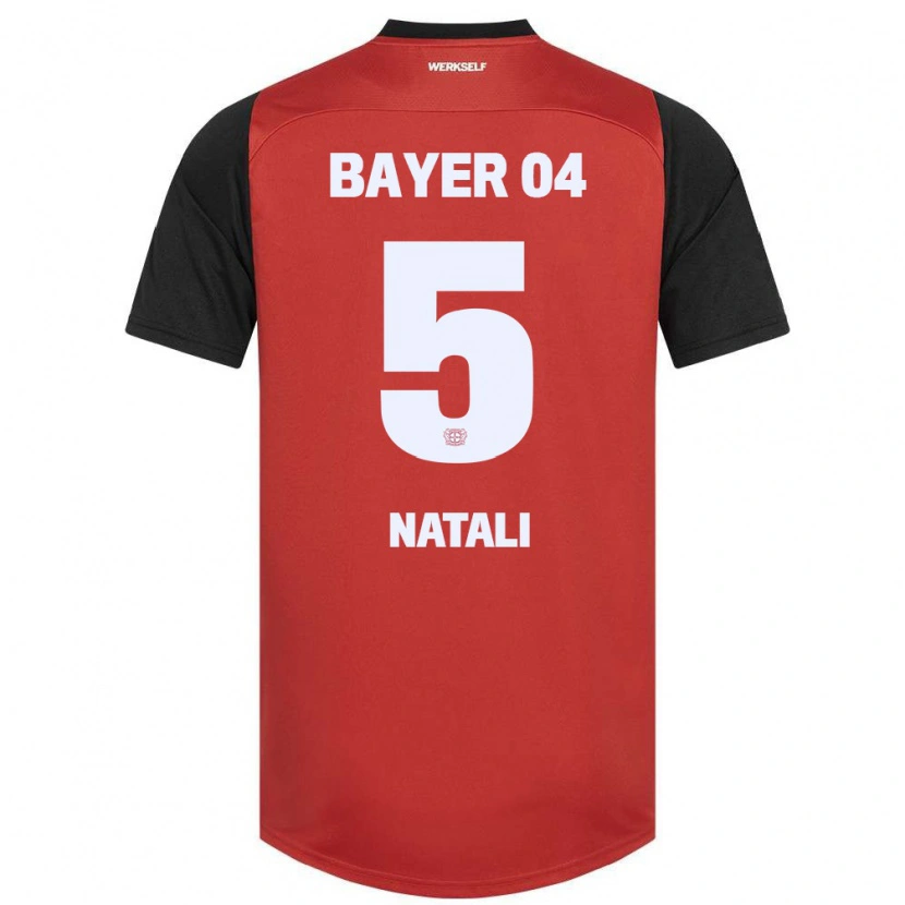 Danxen Niño Camiseta Andrea Natali #5 Rojo Negro 1ª Equipación 2024/25 La Camisa