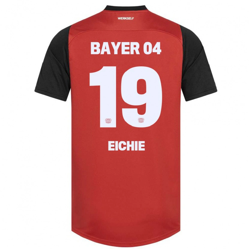 Danxen Niño Camiseta Isaiah Eichie #19 Rojo Negro 1ª Equipación 2024/25 La Camisa