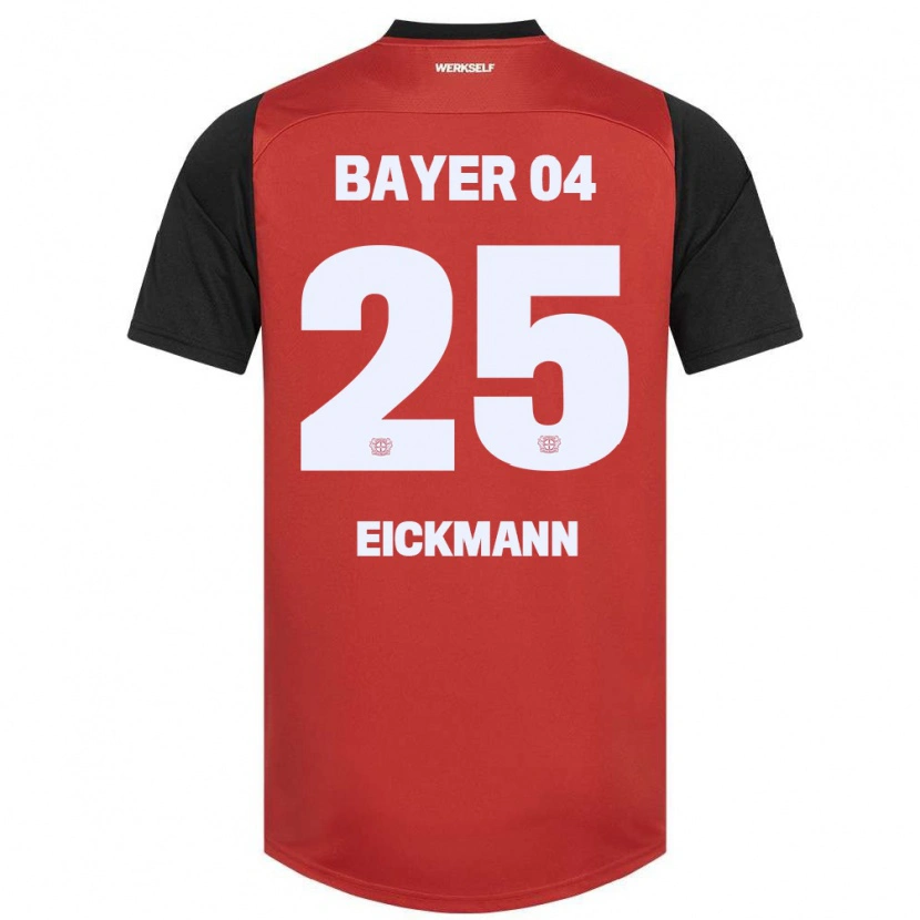 Danxen Niño Camiseta Mia Eickmann #25 Rojo Negro 1ª Equipación 2024/25 La Camisa