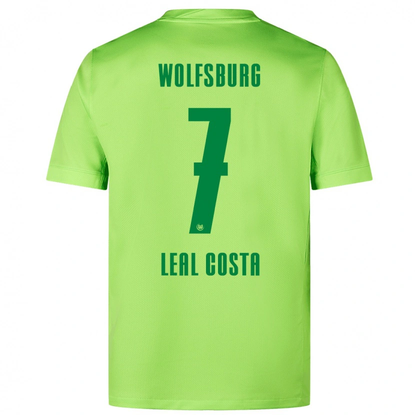 Danxen Niño Camiseta David Leal Costa #7 Verde Fluorescente 1ª Equipación 2024/25 La Camisa