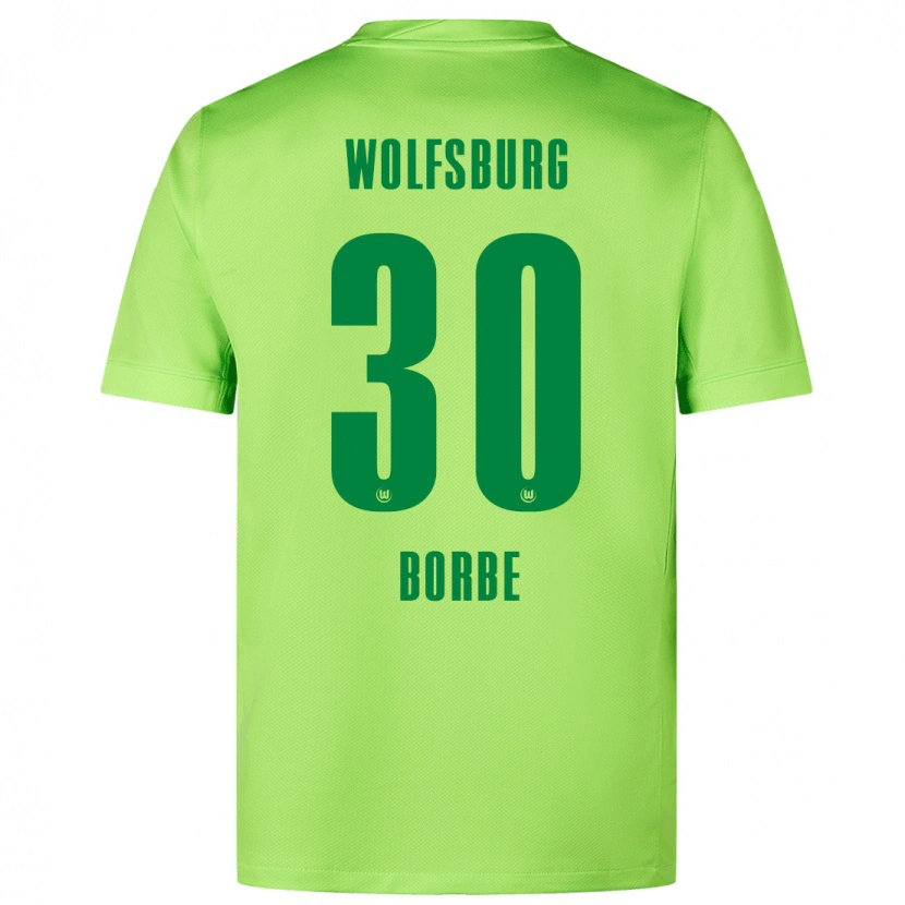 Danxen Niño Camiseta Anneke Borbe #30 Verde Fluorescente 1ª Equipación 2024/25 La Camisa