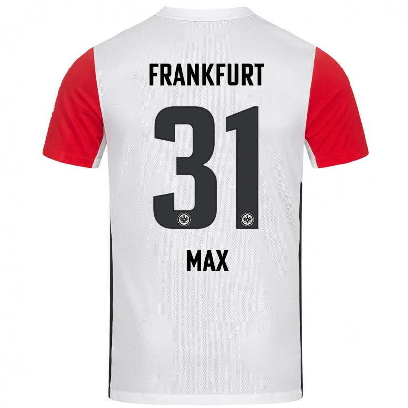 Danxen Niño Camiseta Philipp Max #31 Blanco Rojo 1ª Equipación 2024/25 La Camisa