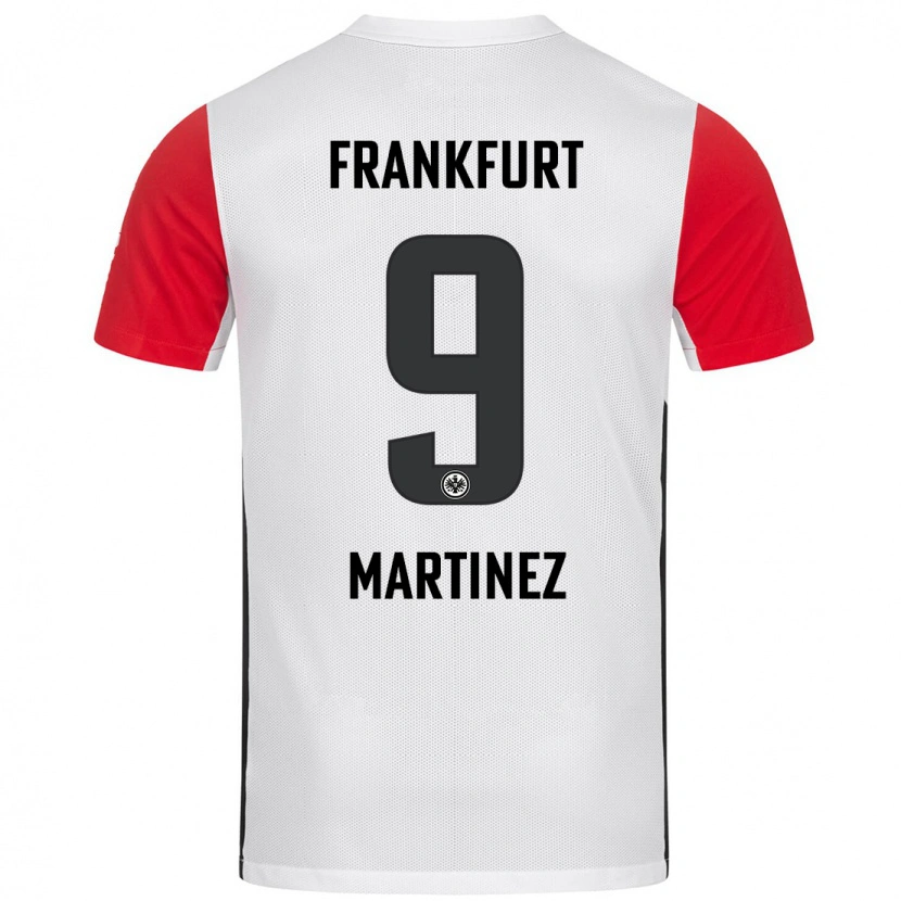 Danxen Niño Camiseta Shekiera Martínez #9 Blanco Rojo 1ª Equipación 2024/25 La Camisa