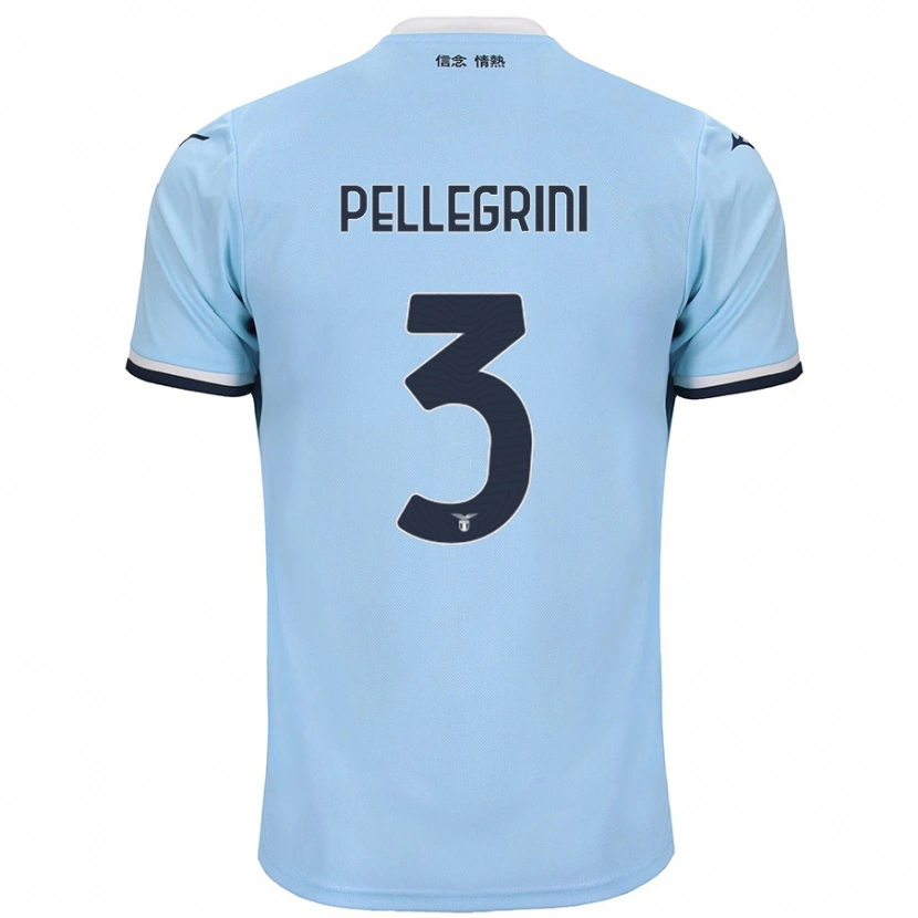 Danxen Niño Camiseta Luca Pellegrini #3 Azul 1ª Equipación 2024/25 La Camisa