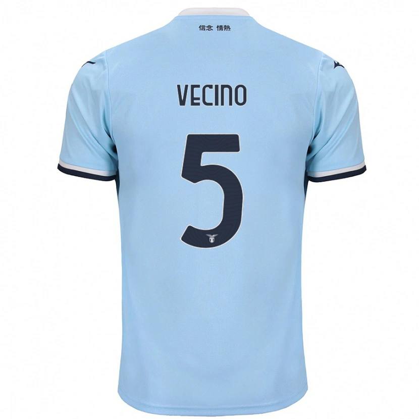 Danxen Niño Camiseta Matías Vecino #5 Azul 1ª Equipación 2024/25 La Camisa