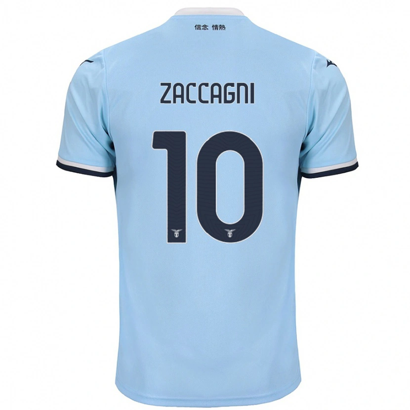 Danxen Niño Camiseta Mattia Zaccagni #10 Azul 1ª Equipación 2024/25 La Camisa